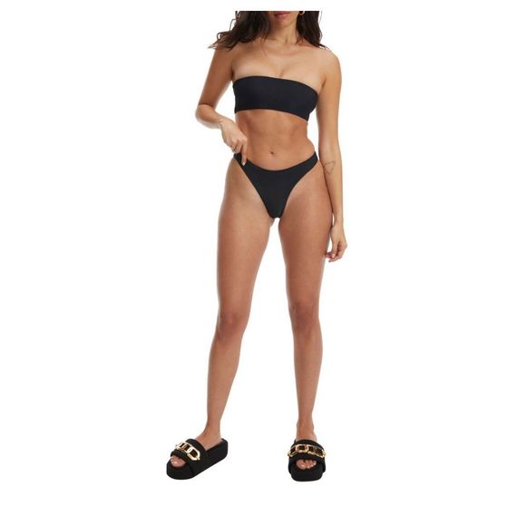 Good American Other - Good American Good Waist Rib Bikini Bottoms Size 3 Black